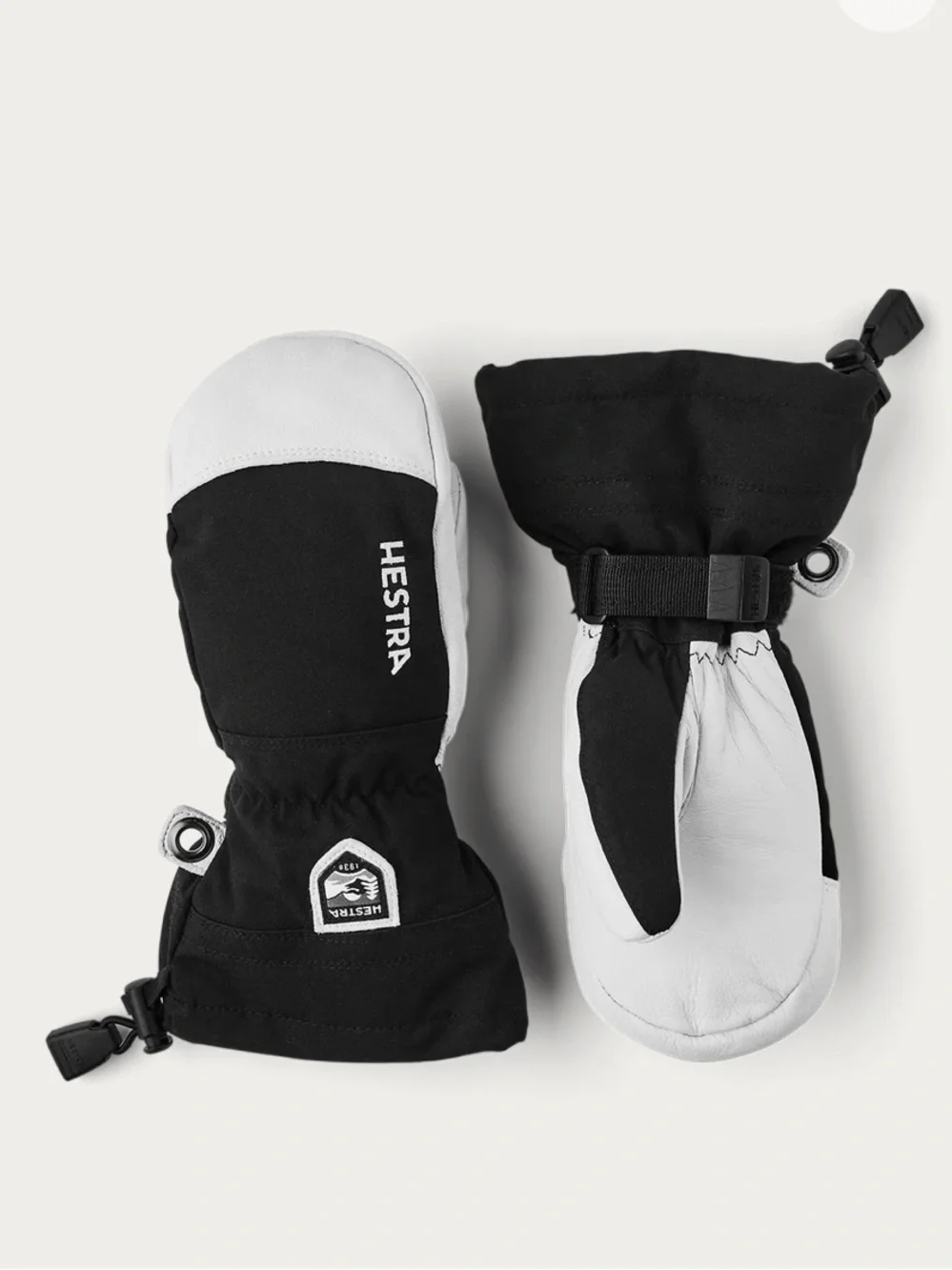 Hestra kids army leather heli-ski gloves removable liner 4